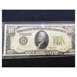 1928 B $10 Gold Note