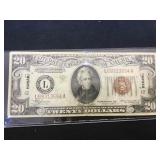 1934A $20 Hawaii FRN