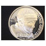 1 oz. .9999 Silver Wayne Gretzky Medallion