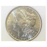 1887 NGC MS65 MORGAN SILVER DOLLAR