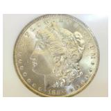 1885-On NGC MS 65 MORGAN SILVER DOLLAR