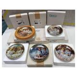 Lot of 11 collector plates in boxes