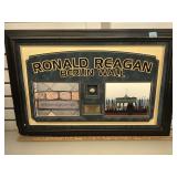 Commemorative Ronald Reagan Berlin Wall w/Piece