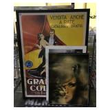Large Italian framed advertising poster and more