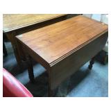 Antique Drop Leaf table, walnut, barley twist
