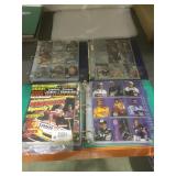 5 albums of sports cards