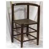 Antique corner chair, hand made barrel stave