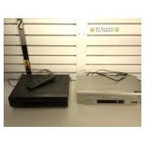 Sony VHS player and Silvana VHS and DVD player