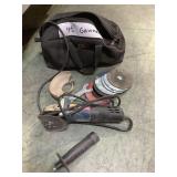 Ryobi 4 inch angle grinder with handle and guard