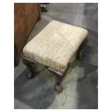 Antique claw foot stool