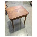 Antique scrub top one drawer stand, one board