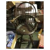Windsor style high swivel  stool