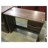 Small wooden 2- drawer computer desk