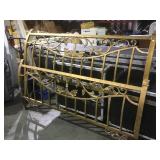 Metal king size head board & foot board