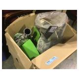 Dirt bike parts in a box