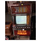 Draw Poker IGT Slot machine w/ attached chair -
