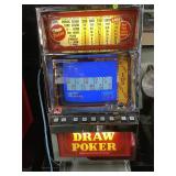 Draw Poker IGT Slt Machine w/ attached chair -