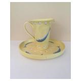 Vintage Pitcher & Plate - Tiriduzzi Italy