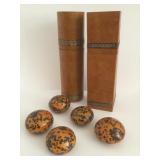 Mod Glass Paper Weights & Bottle Boxes