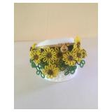 Beaded Daises In Charmart Limoges Trinket Box