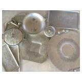 Vintage Aluminum Trays Large Assortment