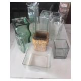 Glass Vases Miscellaneous Lot