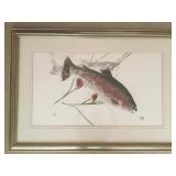 Original Gyotaku - Hataku Style of Rainbow Trout