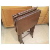 T V Trays High End Dark Wood