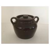 Antique Bean Pot with Lid