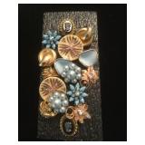 Vintage Costume Jewelry Earring Lot - Blue