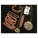 Costume Jewelry Copper Bracelets & More