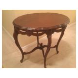 Vintage Ornate Wood Side Table