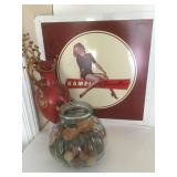 Sign - Kamel Metal Sign and Red Urn