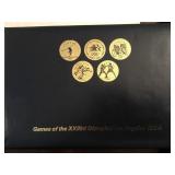 1984 Olympiad Transit Tokens & US  Quarter Album