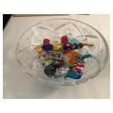 Murano Glass Candy in Crystal Dish