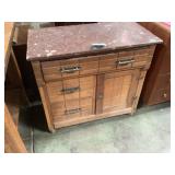 Antique marble top commode