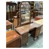 Vintage Walnut vanity with mirror