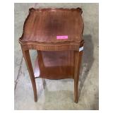 Vintage Inlaid mahogany lamp table