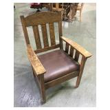 Vintage Mission Oak armchair
