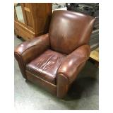 Nice vintage brown leather? club chair ,