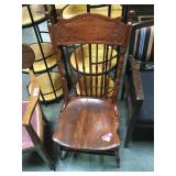 Antique pressed back chair
