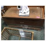 Vintage  Art Deco era cedar chest, locked