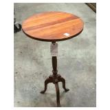 Solid Cherrywood 3 leg candle stand