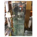 Modern style mirrored display cabinet, 3 shelves,