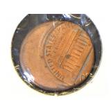 Error penny, uncirculated , Off struck