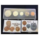 1961 Date Set & 2-Lincoln Penny Sets