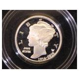 2016 100th Anniversary  .9999 Fine Silver Mercury