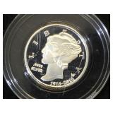2016  100th Anniversary.9999 Fine Silver Mercury