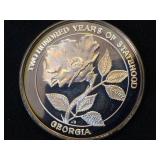 Official State of Georgia Bicentennial Silver