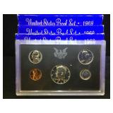 3- 1969 US PROOF SETS